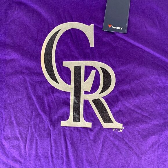 Colorado Rockies MLB Purple Fanatics Short Sleeve Crewneck Shirt Mens XL New - Picture 2 of 4
